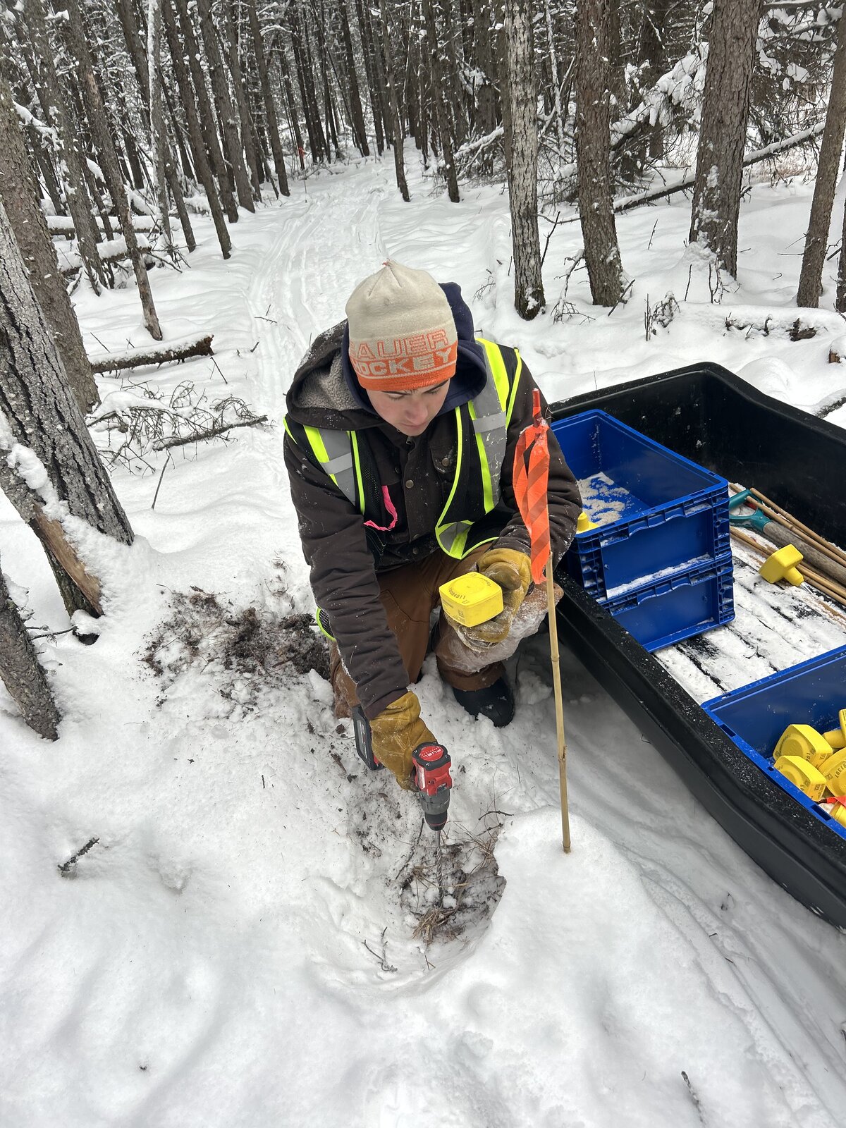Surveying & Geophone Layout field operations